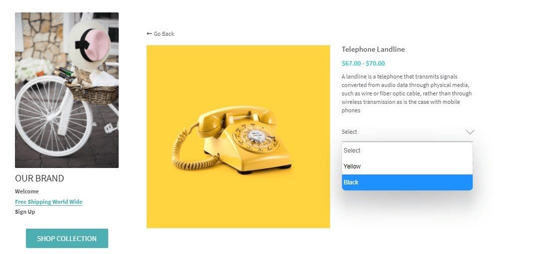 顯示產品價格 顯示產品價格